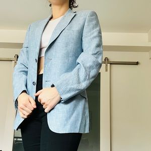 Powder blue blazer
